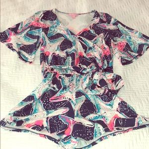 Lilly Pulitzer Starstruck Madilyn Romper size S